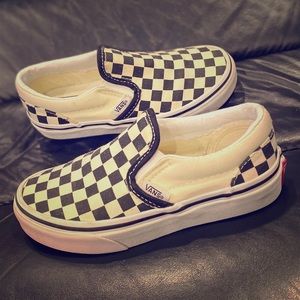 Black & White Checkered Vans